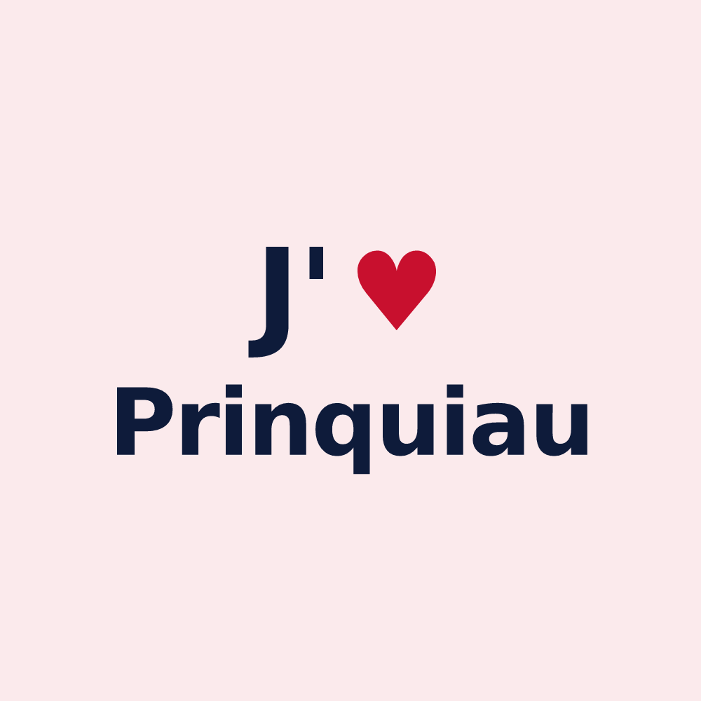 Magnet personnalisé Prinquiau — design J'aime Prinquiau