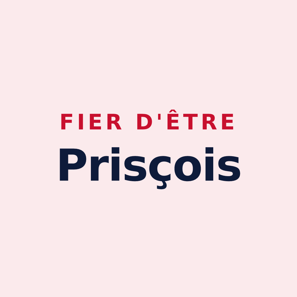 Magnet « Fier d'être Prisçois » — design pour Prisces