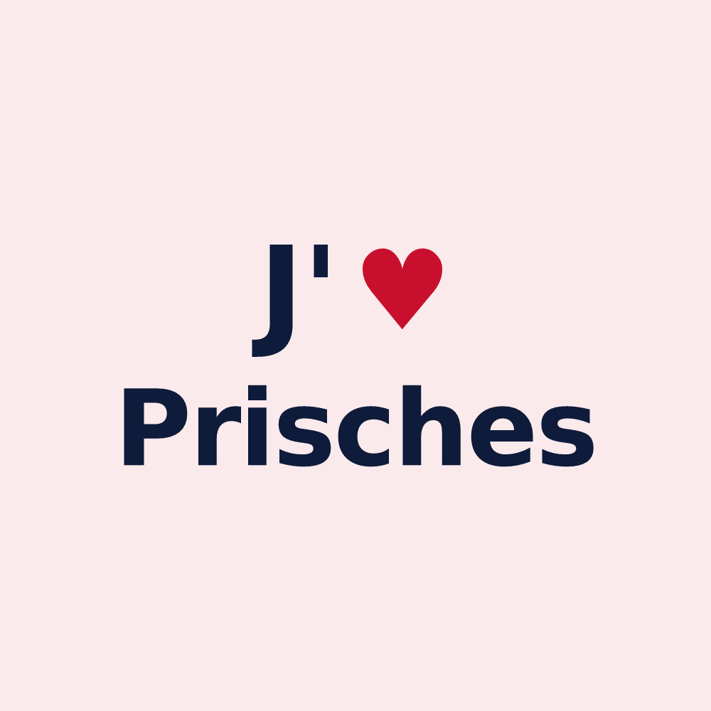 Magnet personnalisé Prisches — design J'aime Prisches