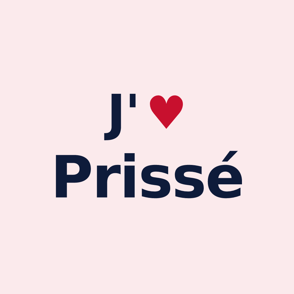 Magnet personnalisé Prissé — design J'aime Prissé