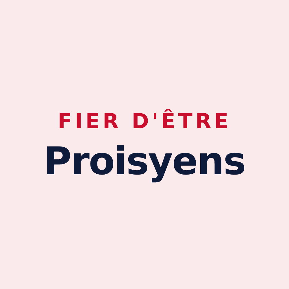 Magnet « Fier d'être Proisyens » — design pour Proisy