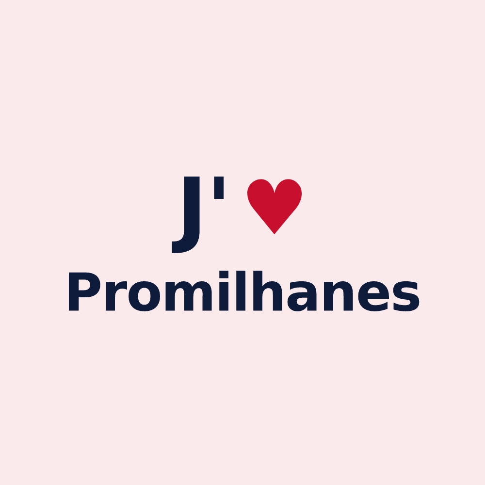 Magnet personnalisé Promilhanes — design J'aime Promilhanes