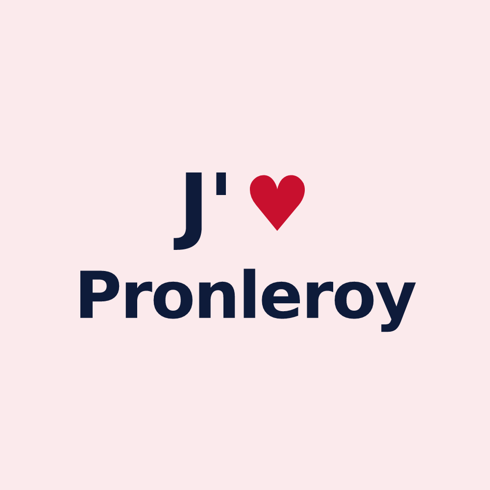 Magnet personnalisé Pronleroy — design J'aime Pronleroy