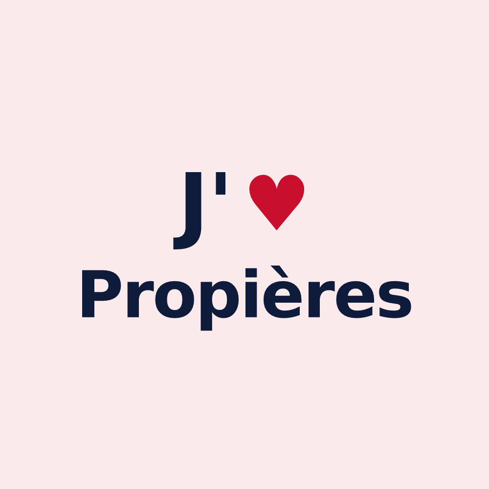 Magnet personnalisé Propières — design J'aime Propières