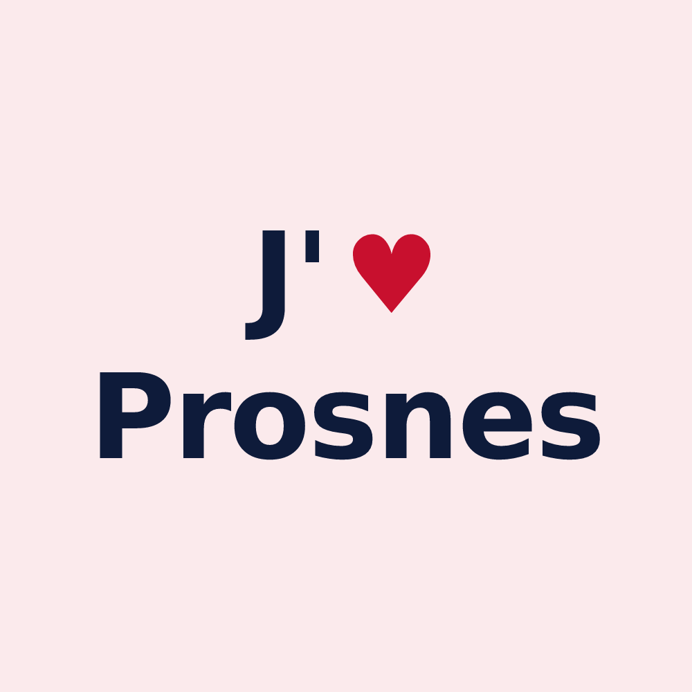 Magnet personnalisé Prosnes — design J'aime Prosnes