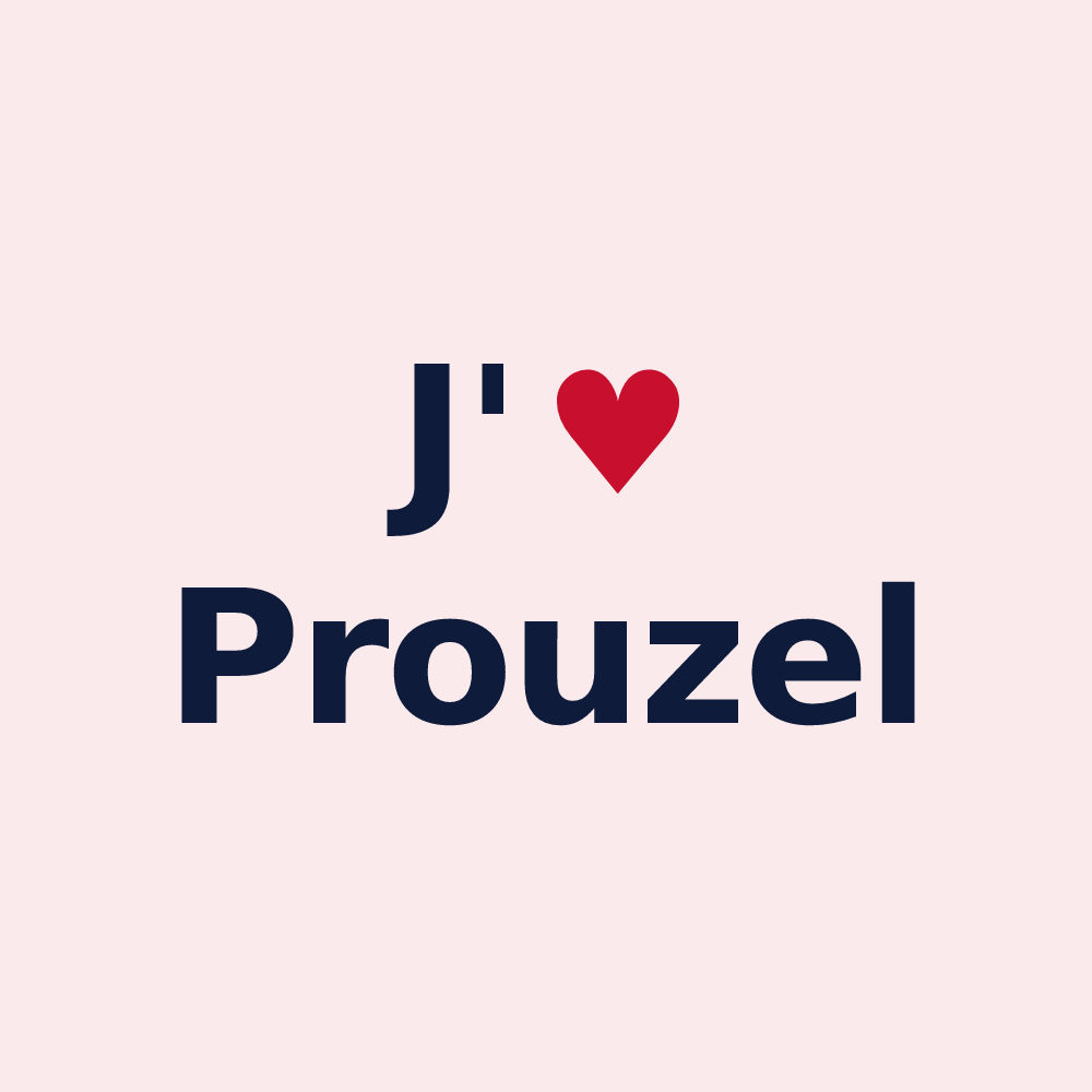 Magnet personnalisé Prouzel — design J'aime Prouzel