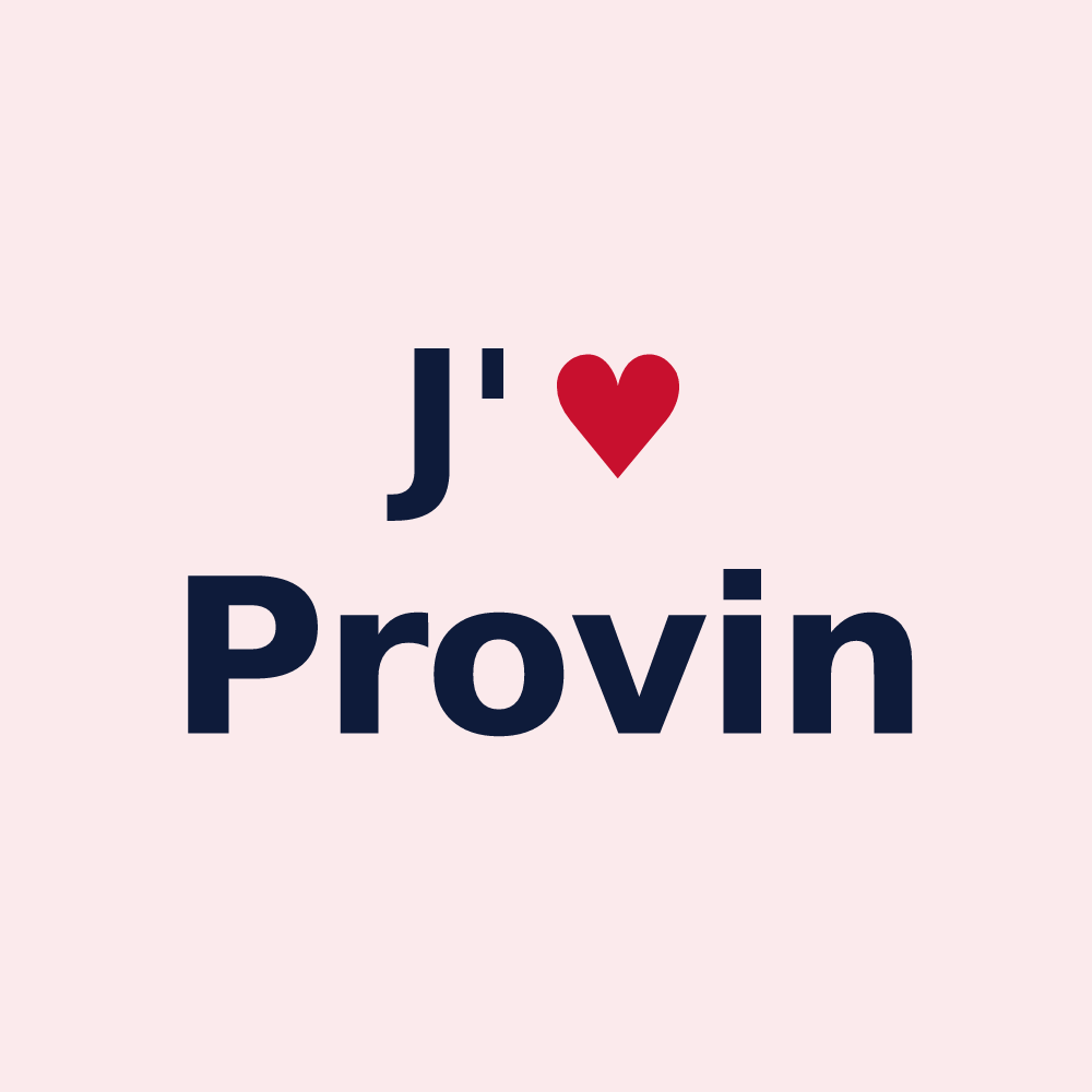 Magnet personnalisé Provin — design J'aime Provin
