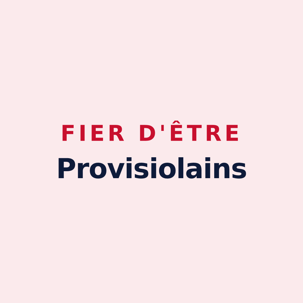 Magnet « Fier d'être Provisiolains » — design pour Proviseux-et-Plesnoy