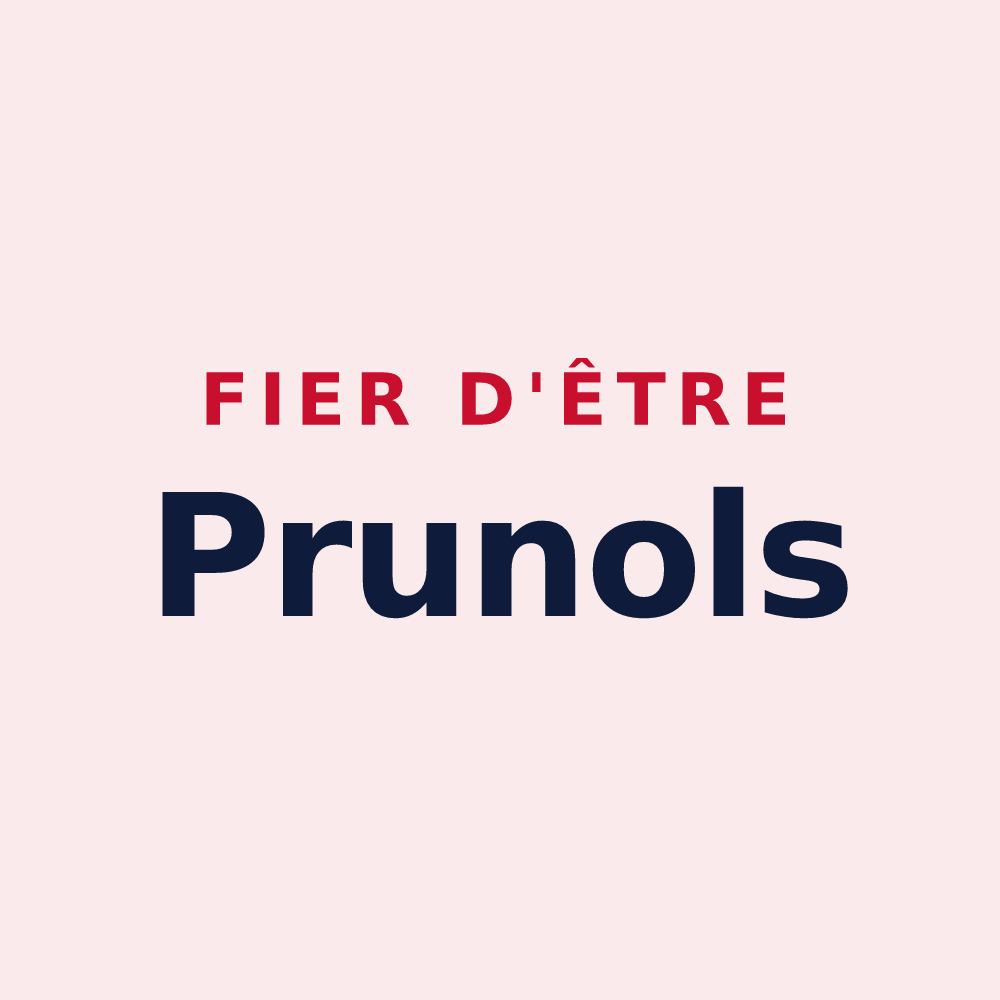 Magnet « Fier d'être Prunols » — design pour Pruines