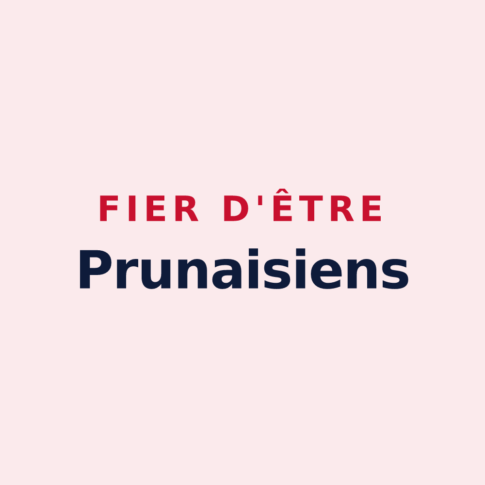 Magnet « Fier d'être Prunaisiens » — design pour Prunay-Cassereau