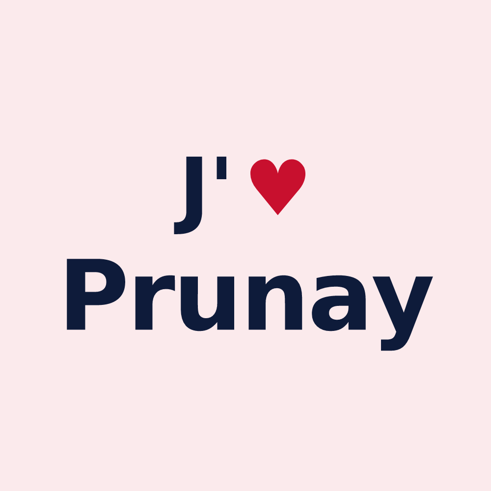 Magnet personnalisé Prunay — design J'aime Prunay