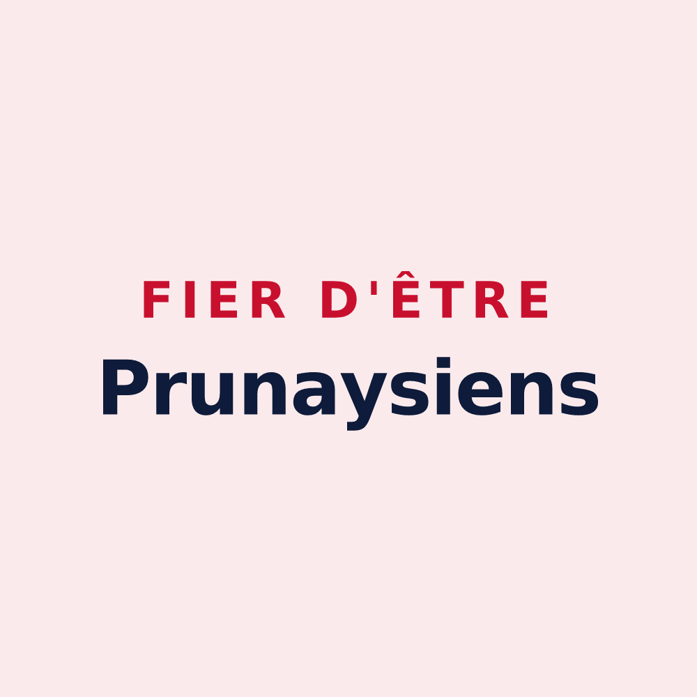 Magnet « Fier d'être Prunaysiens » — design pour Prunay