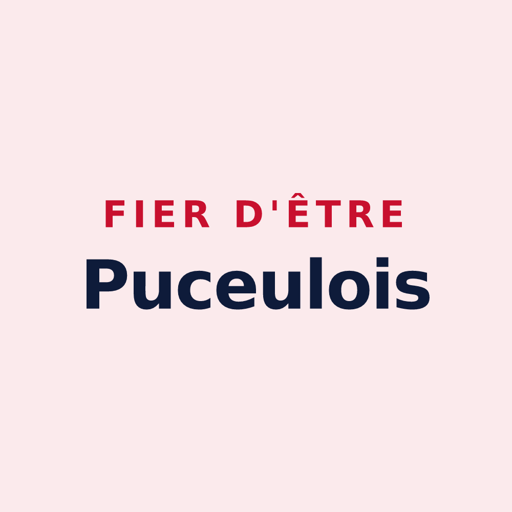 Magnet « Fier d'être Puceulois » — design pour Puceul