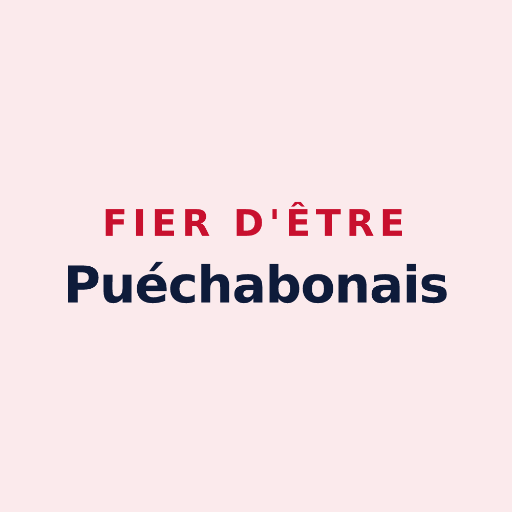 Magnet « Fier d'être Puéchabonais » — design pour Puéchabon