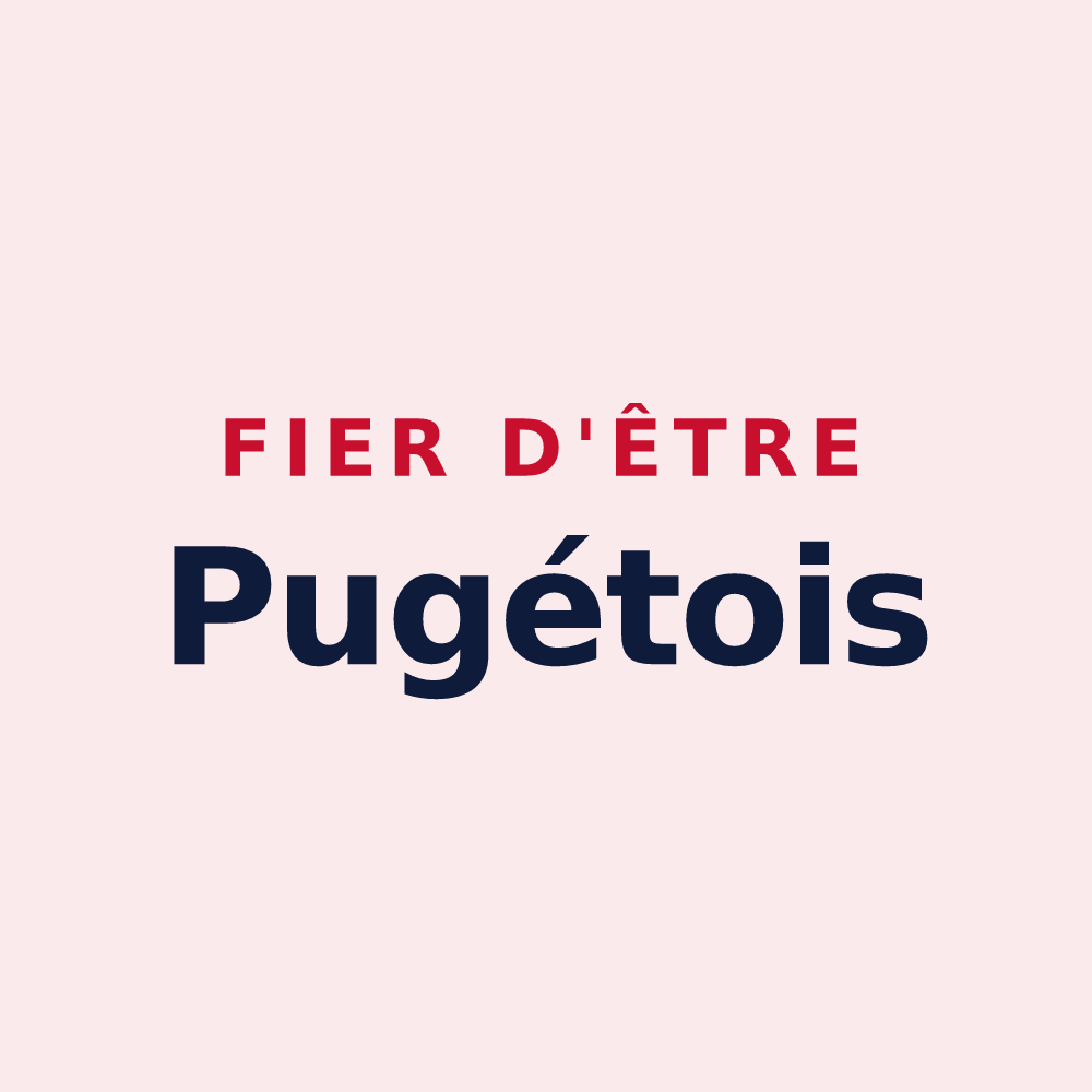 Magnet « Fier d'être Pugétois » — design pour Puget-sur-Argens