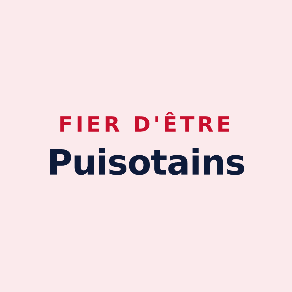 Magnet « Fier d'être Puisotains » — design pour Puisieux