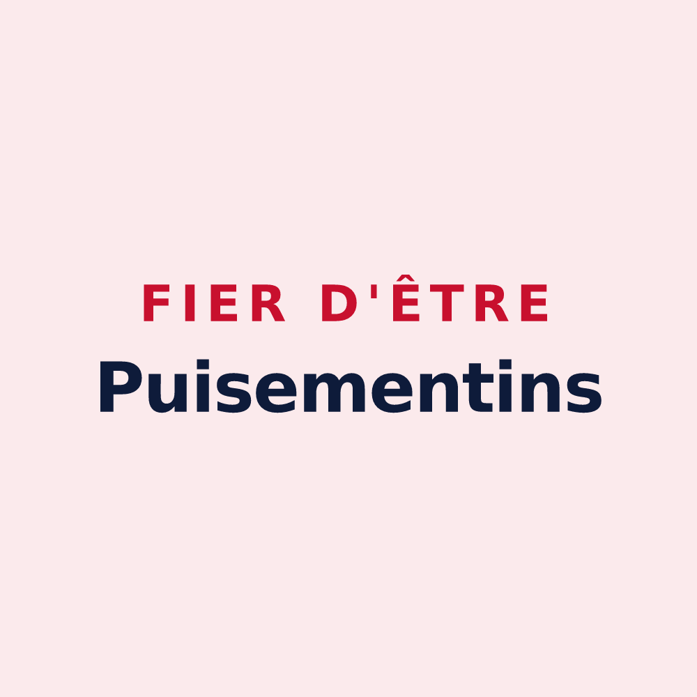Magnet « Fier d'être Puisementins » — design pour Puits-et-Nuisement