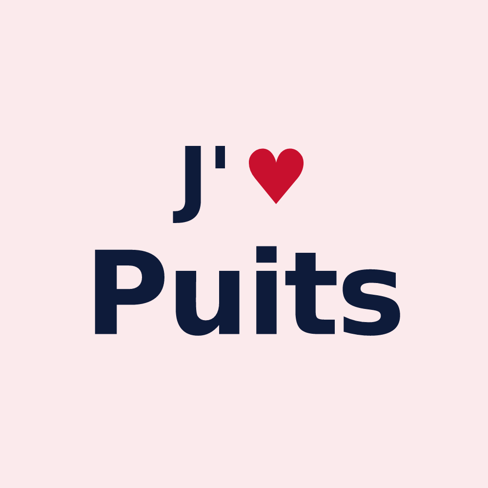 Magnet personnalisé Puits — design J'aime Puits