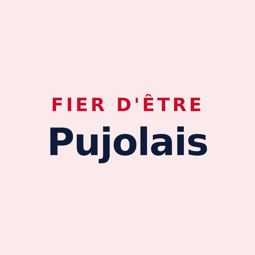 Magnet « Fier d'être Pujolais » — design pour Pujols
