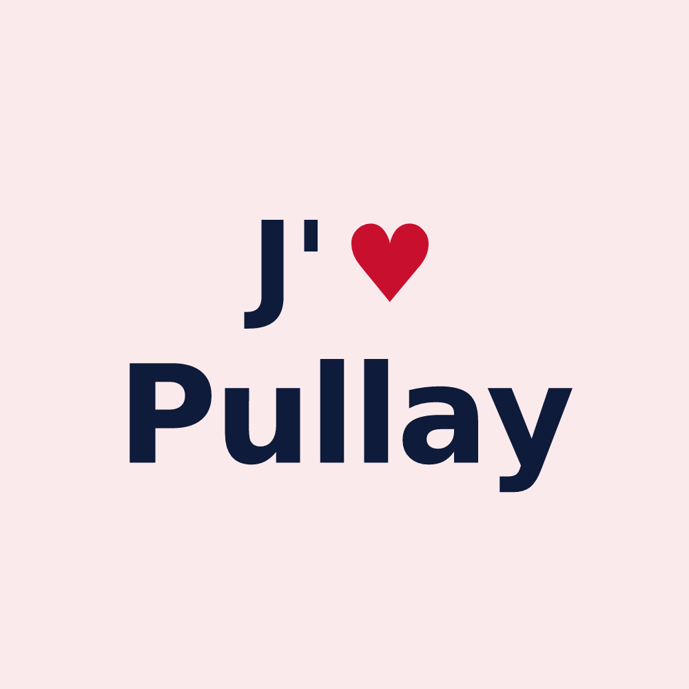 Magnet personnalisé Pullay — design J'aime Pullay