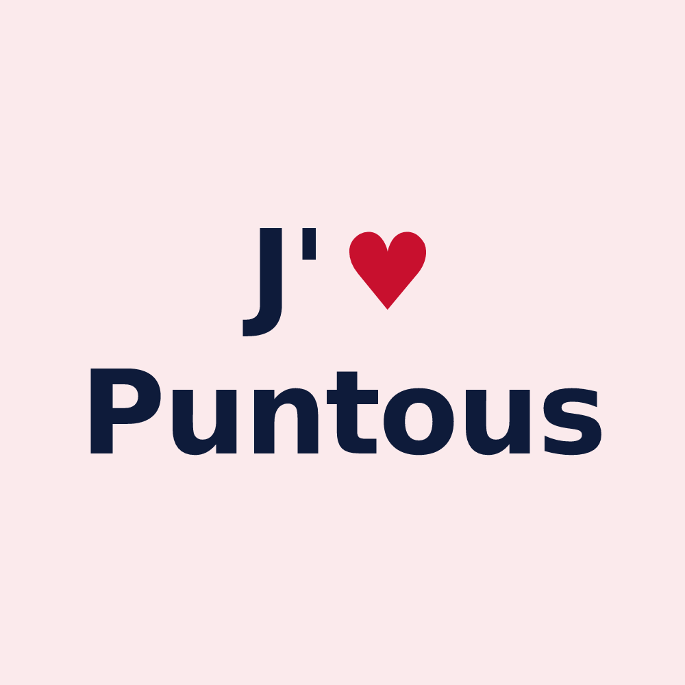 Magnet personnalisé Puntous — design J'aime Puntous