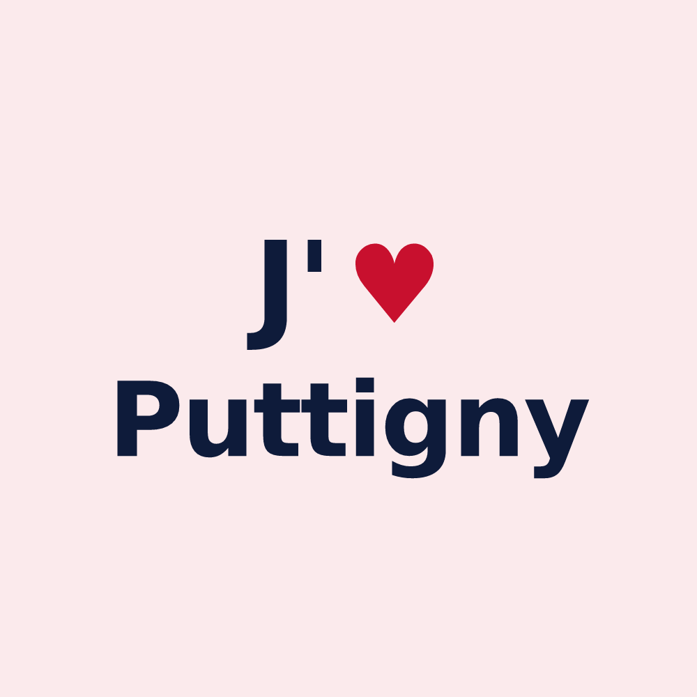 Magnet personnalisé Puttigny — design J'aime Puttigny