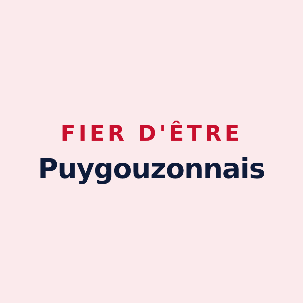 Magnet « Fier d'être Puygouzonnais » — design pour Puygouzon