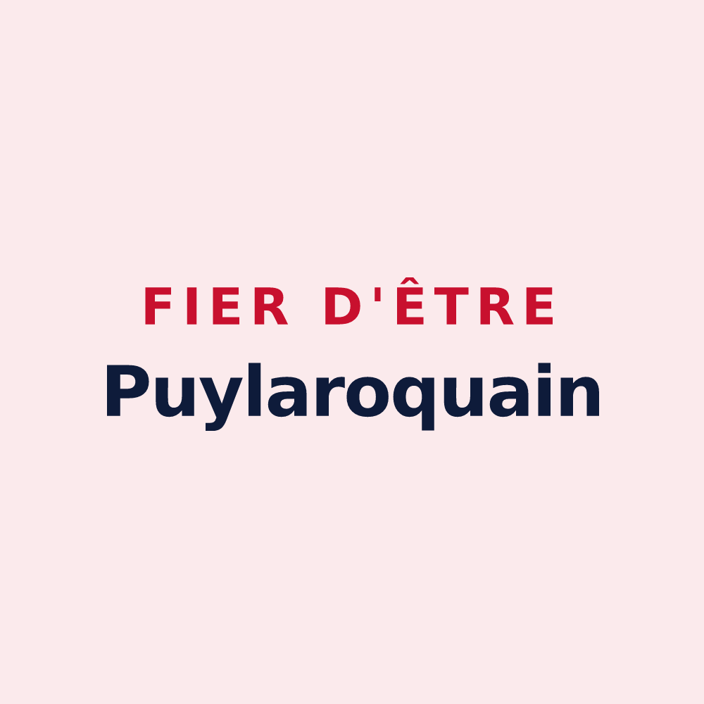 Magnet « Fier d'être Puylaroquain » — design pour Puylaroque