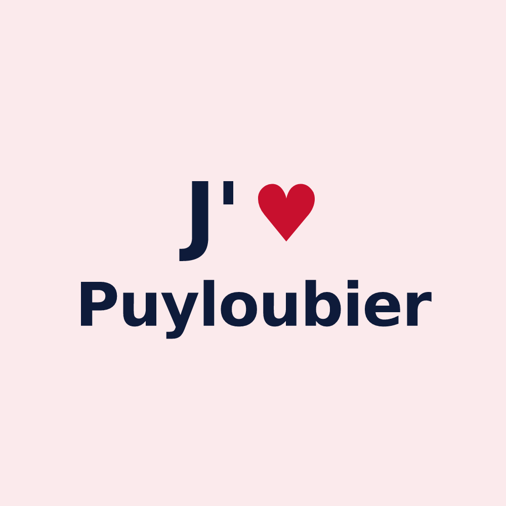 Magnet personnalisé Puyloubier — design J'aime Puyloubier