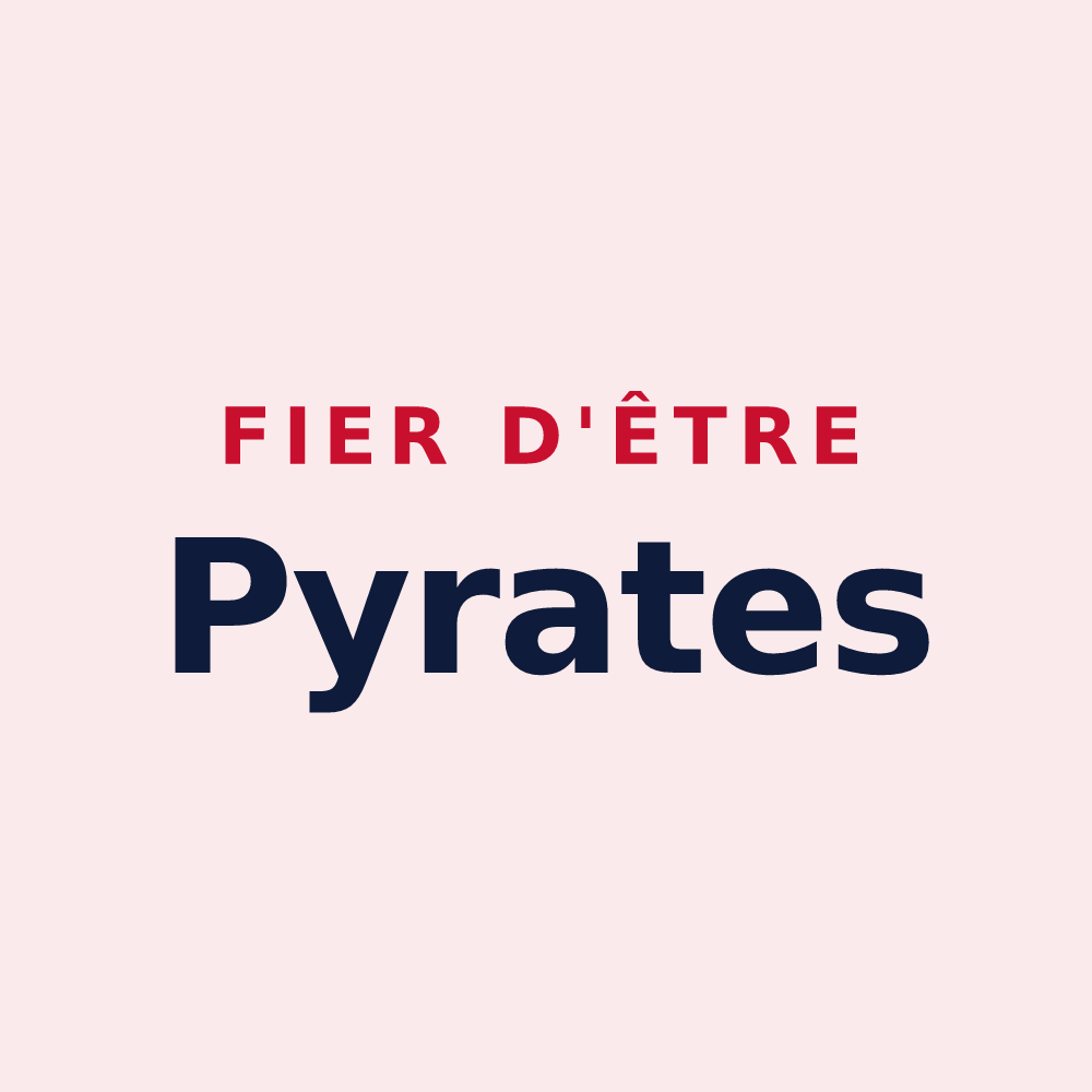 Magnet « Fier d'être Pyrates » — design pour Puyravault