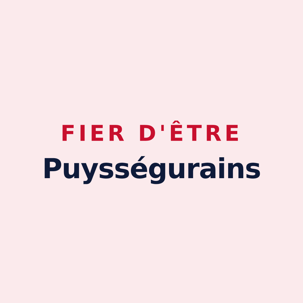 Magnet « Fier d'être Puysségurains » — design pour Puysségur
