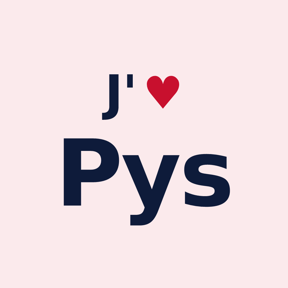 Magnet personnalisé Pys — design J'aime Pys