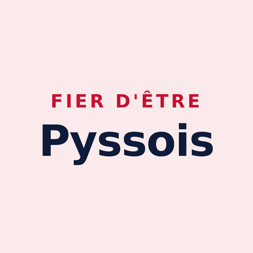Magnet « Fier d'être Pyssois » — design pour Pys