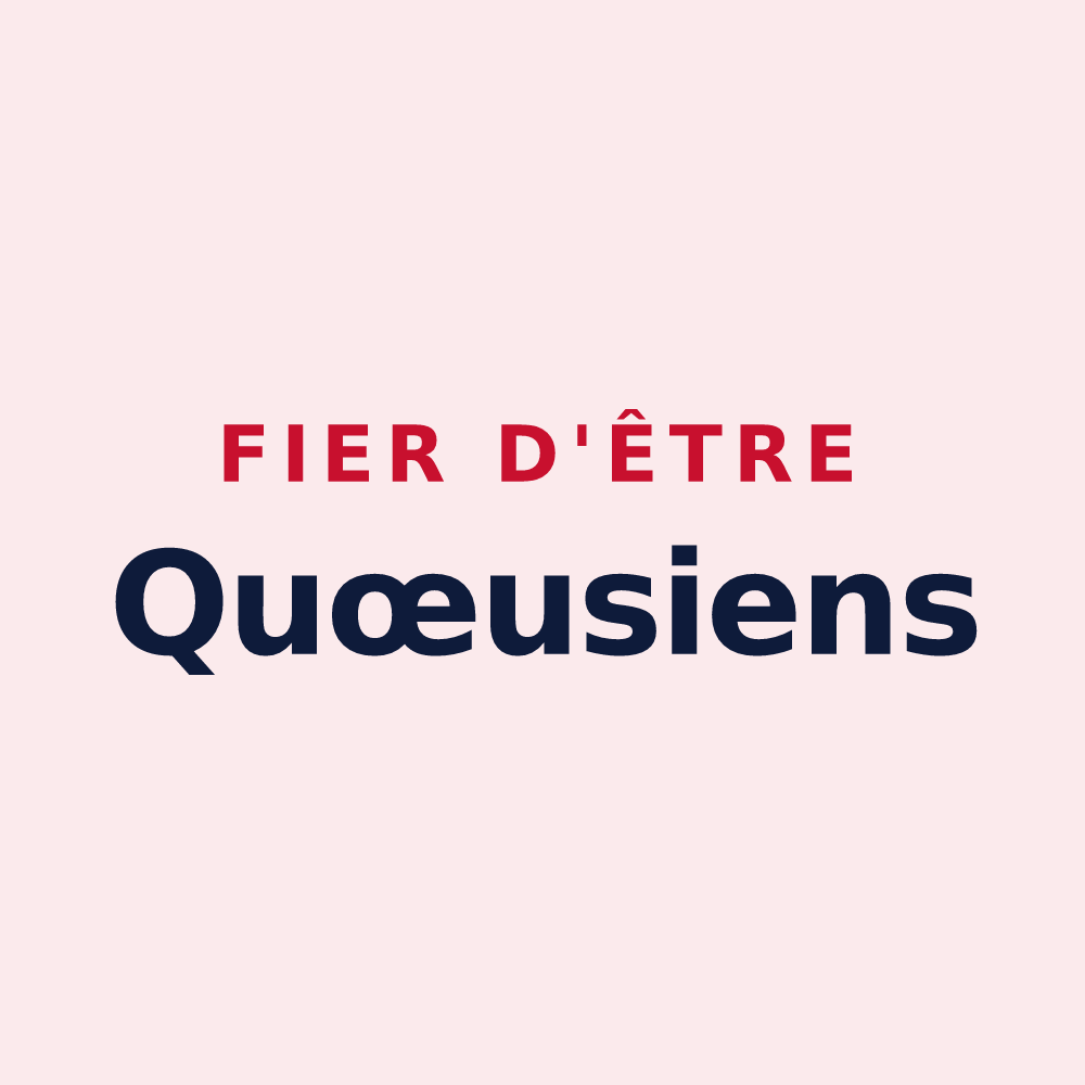 Magnet « Fier d'être Quœusiens » — design pour Quœux-Haut-Maînil