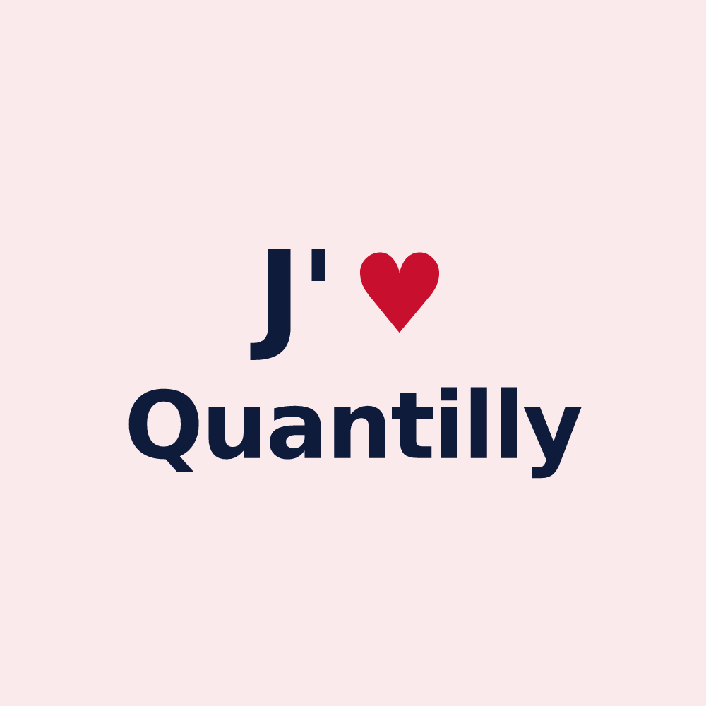 Magnet personnalisé Quantilly — design J'aime Quantilly