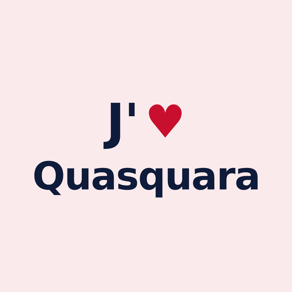Magnet personnalisé Quasquara — design J'aime Quasquara