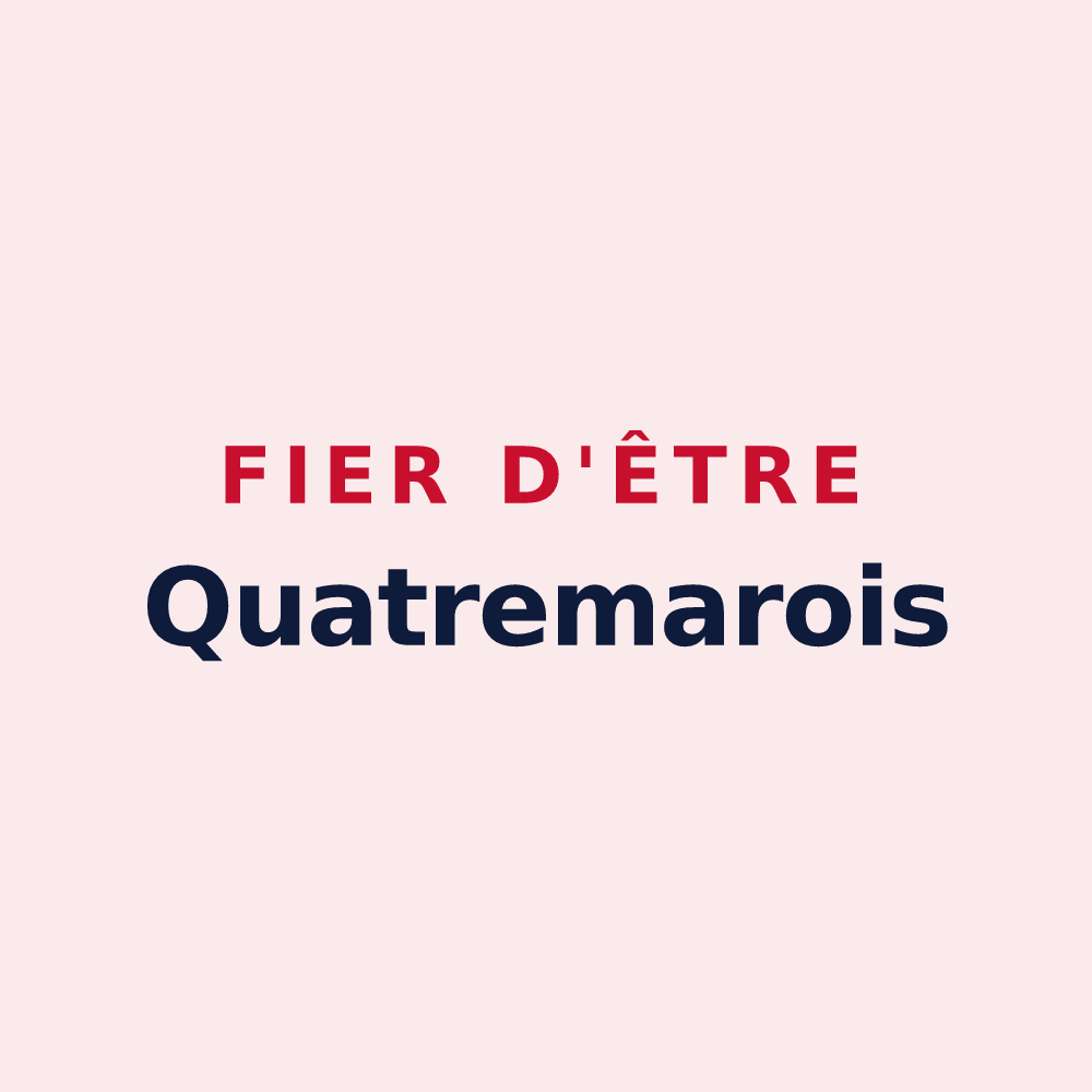 Magnet « Fier d'être Quatremarois » — design pour Quatremare