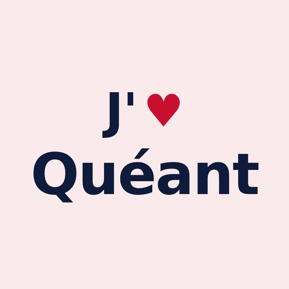 Magnet personnalisé Quéant — design J'aime Quéant