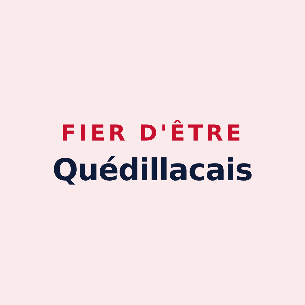 Magnet « Fier d'être Quédillacais » — design pour Quédillac