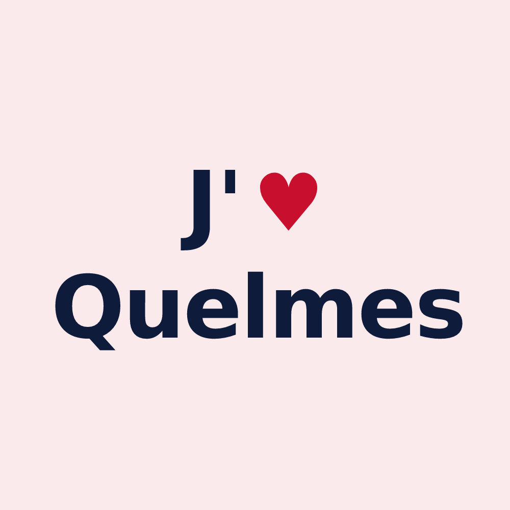 Magnet personnalisé Quelmes — design J'aime Quelmes