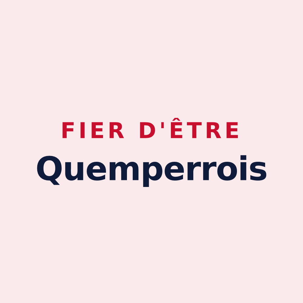 Magnet « Fier d'être Quemperrois » — design pour Quemper-Guézennec