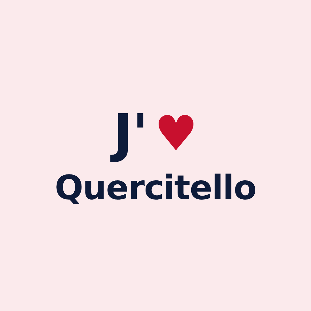Magnet personnalisé Quercitello — design J'aime Quercitello