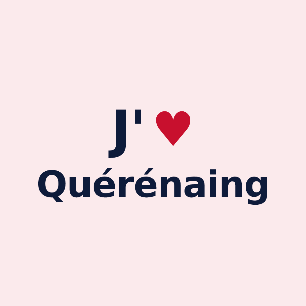 Magnet personnalisé Quérénaing — design J'aime Quérénaing