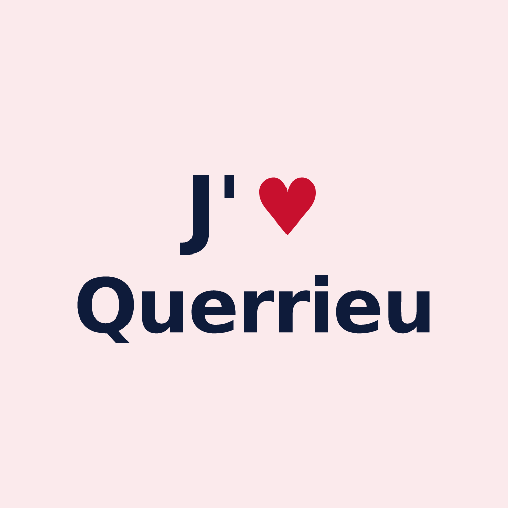 Magnet personnalisé Querrieu — design J'aime Querrieu