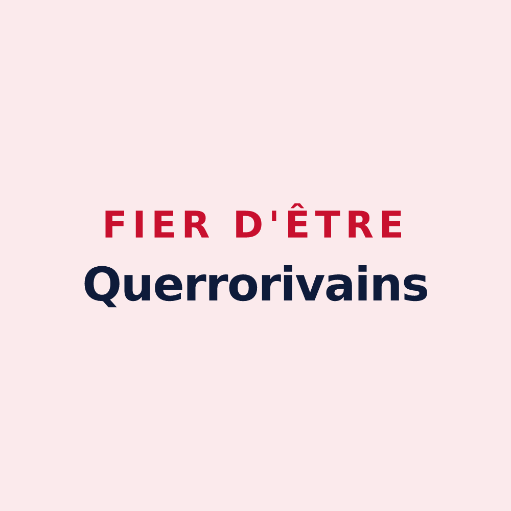 Magnet « Fier d'être Querrorivains » — design pour Querrieu