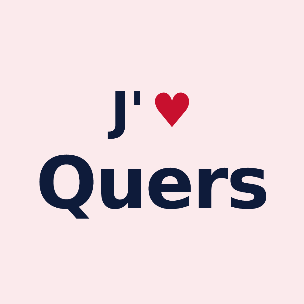 Magnet personnalisé Quers — design J'aime Quers