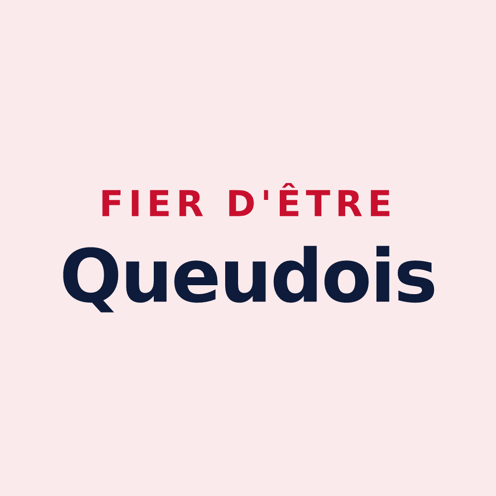 Magnet « Fier d'être Queudois » — design pour Queudes