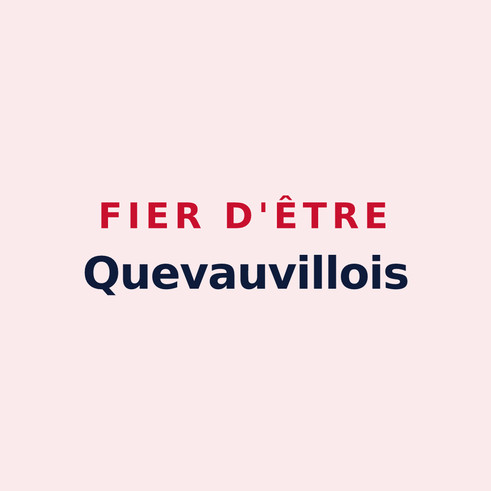 Magnet « Fier d'être Quevauvillois » — design pour Quevauvillers