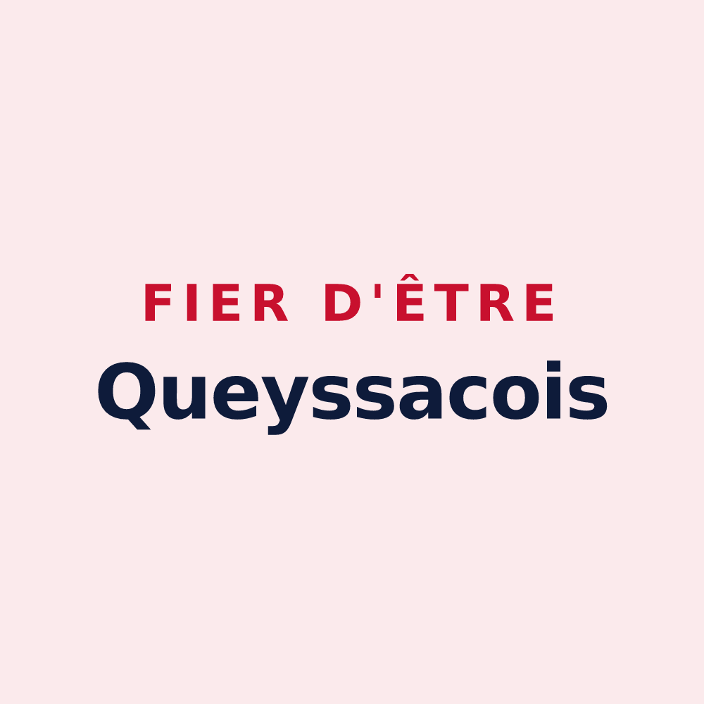 Magnet « Fier d'être Queyssacois » — design pour Queyssac-les-Vignes