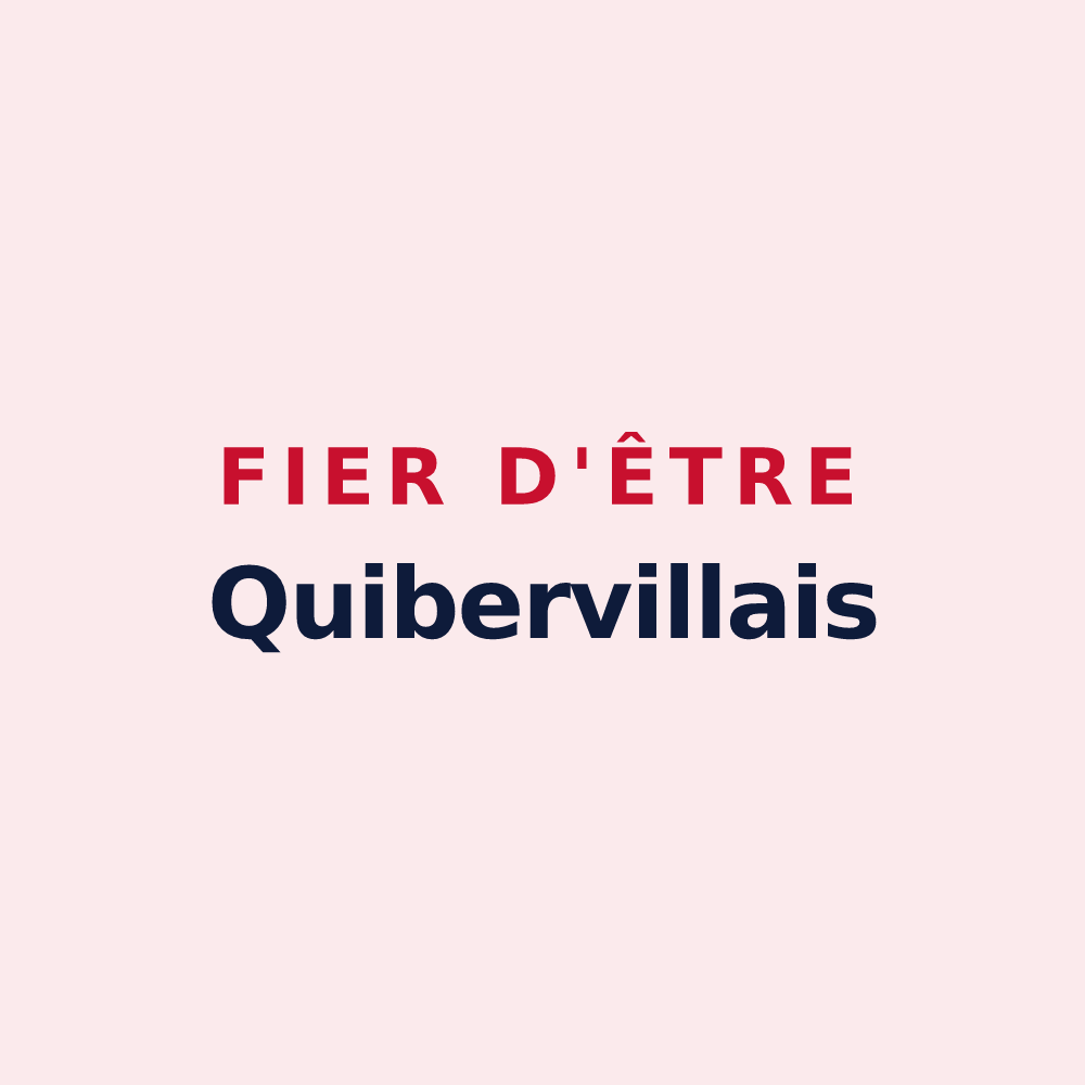 Magnet « Fier d'être Quibervillais » — design pour Quiberville-sur-Mer